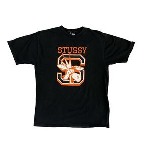 VTG Stussy Big Ass Gear Donkey Crewneck‎ Short Sleeve T-Shirt Size Large